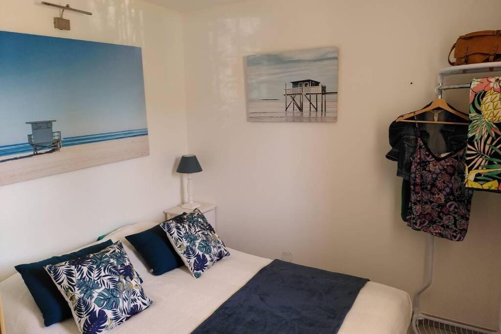 Nid Douillet F2, Clim, Jardin, Piscine, Parking, Plage 200 M Palavas エクステリア 写真